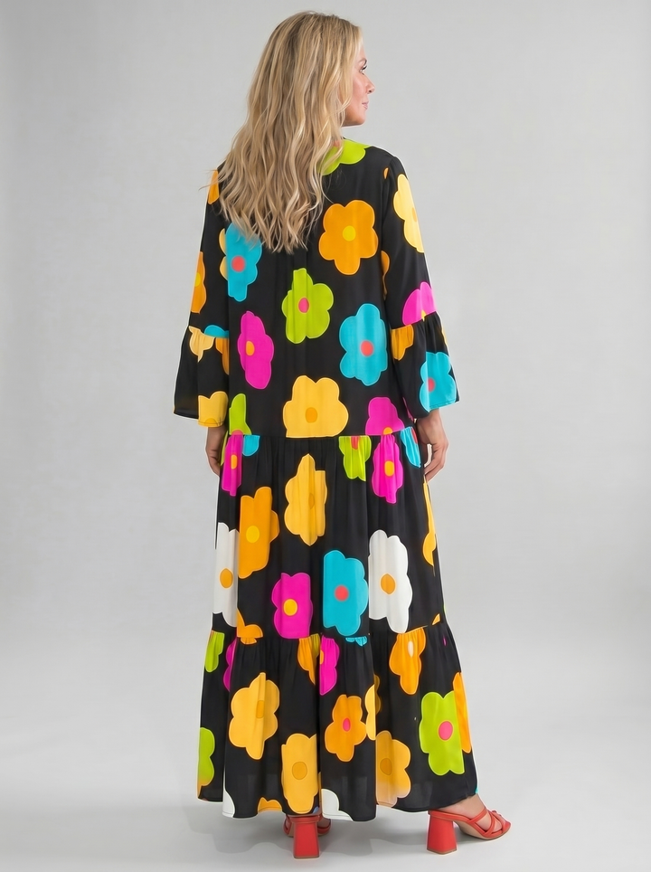 Poppy | Bold Floral Maxi Dress