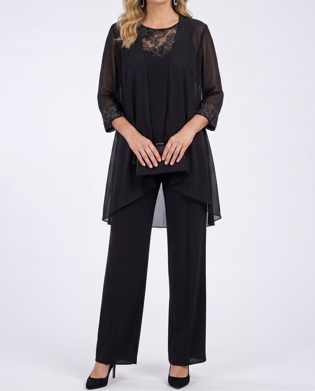 Lillie | Jacket, Top & Wide-Leg Pants Set