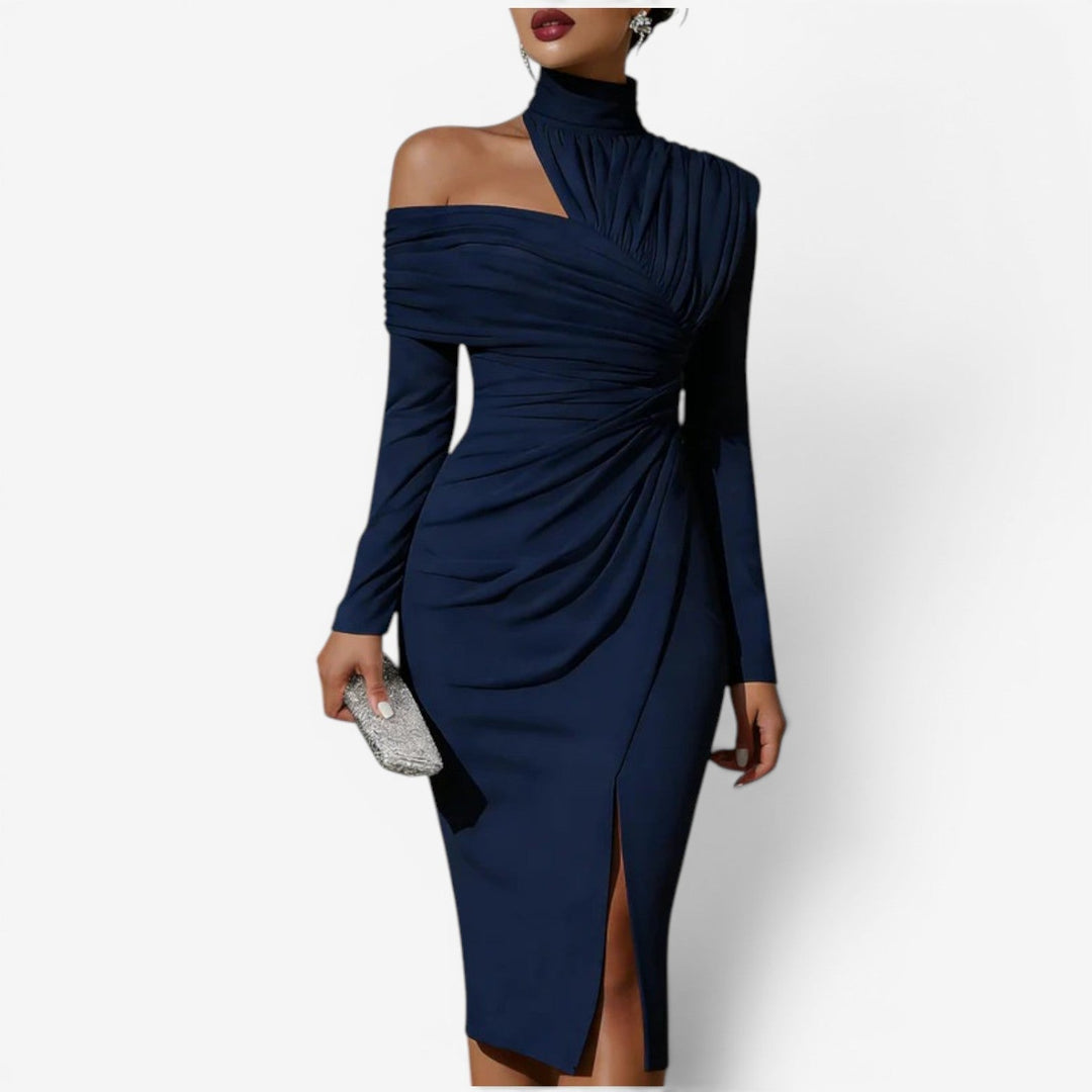 Queenie™ Wrap midi dress