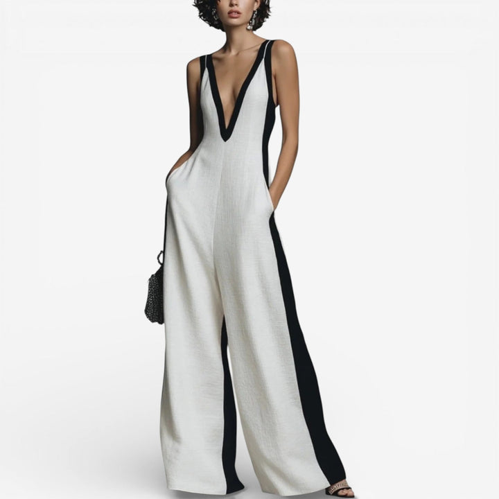 Maybelle™ Elegant Two-Tone Jumpsuit