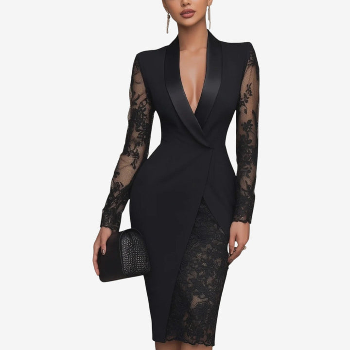 Annabelle™ Elegant Lace-Detail Dress