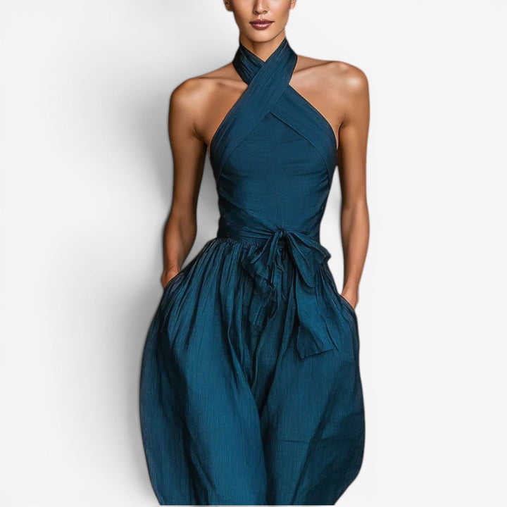 Daine™ Jumpsuit with Crossover Neckline