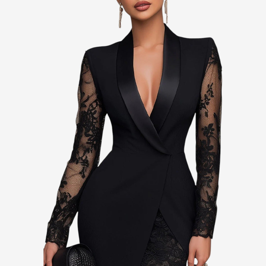 Annabelle™ Elegant Lace-Detail Dress