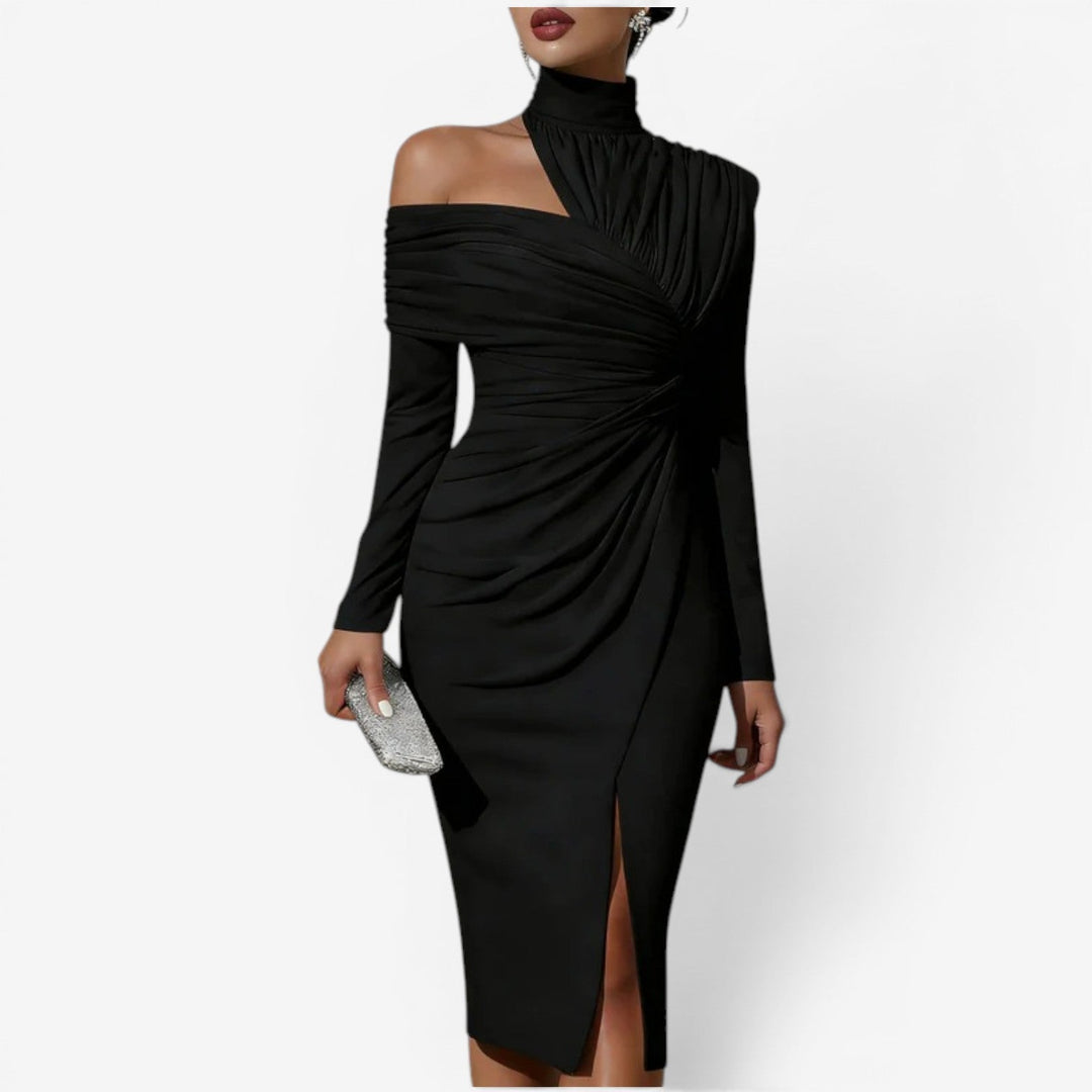 Queenie™ Wrap midi dress
