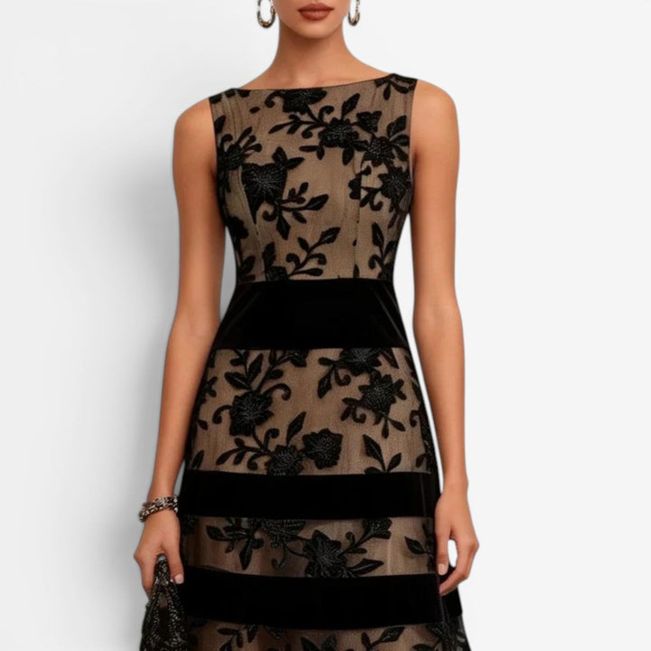 Pria™ Floral Lace Midi Dress
