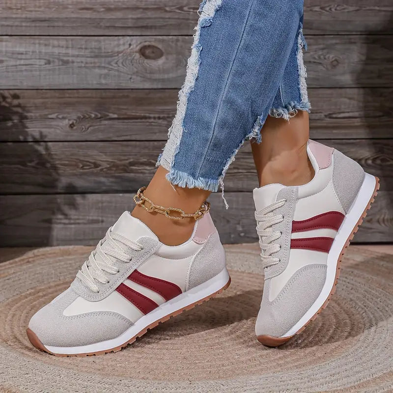 Jamie | Women's Lace-Up Retro Sneakers