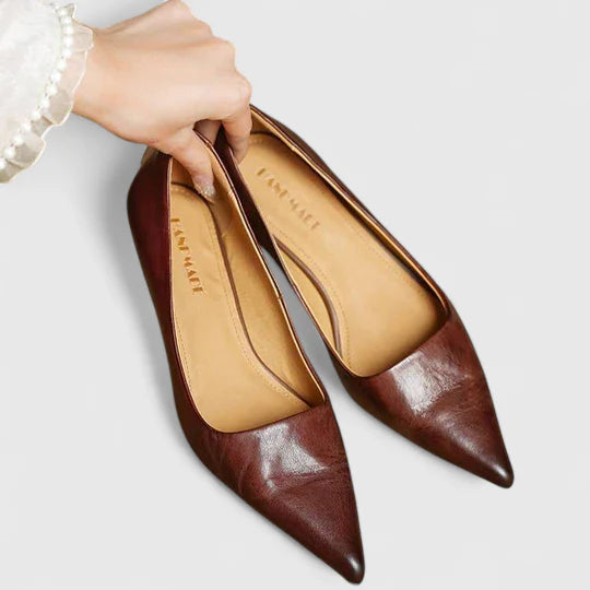 Jayla | Women's Pointed Toe Kitten Heel Dress Shoes
