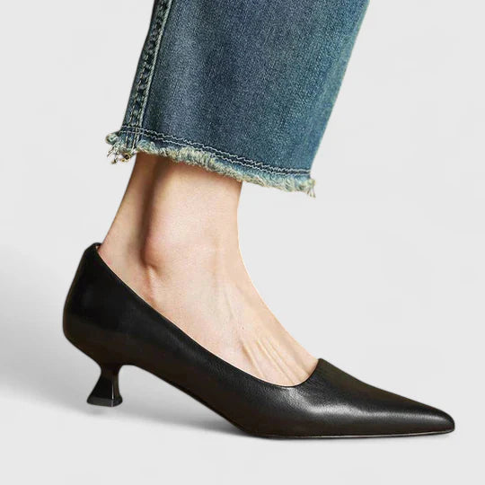 Jayla | Women's Pointed Toe Kitten Heel Dress Shoes