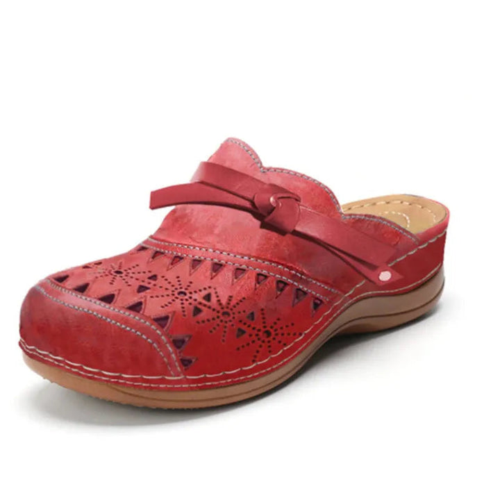 Lola | Women's Bow Accent Cutout Slip-On Clogs