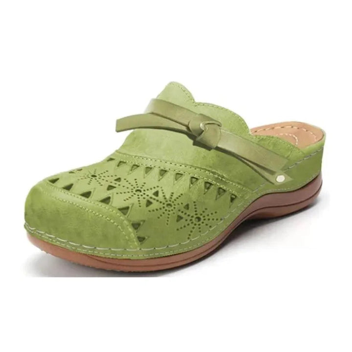 Lola | Women's Bow Accent Cutout Slip-On Clogs