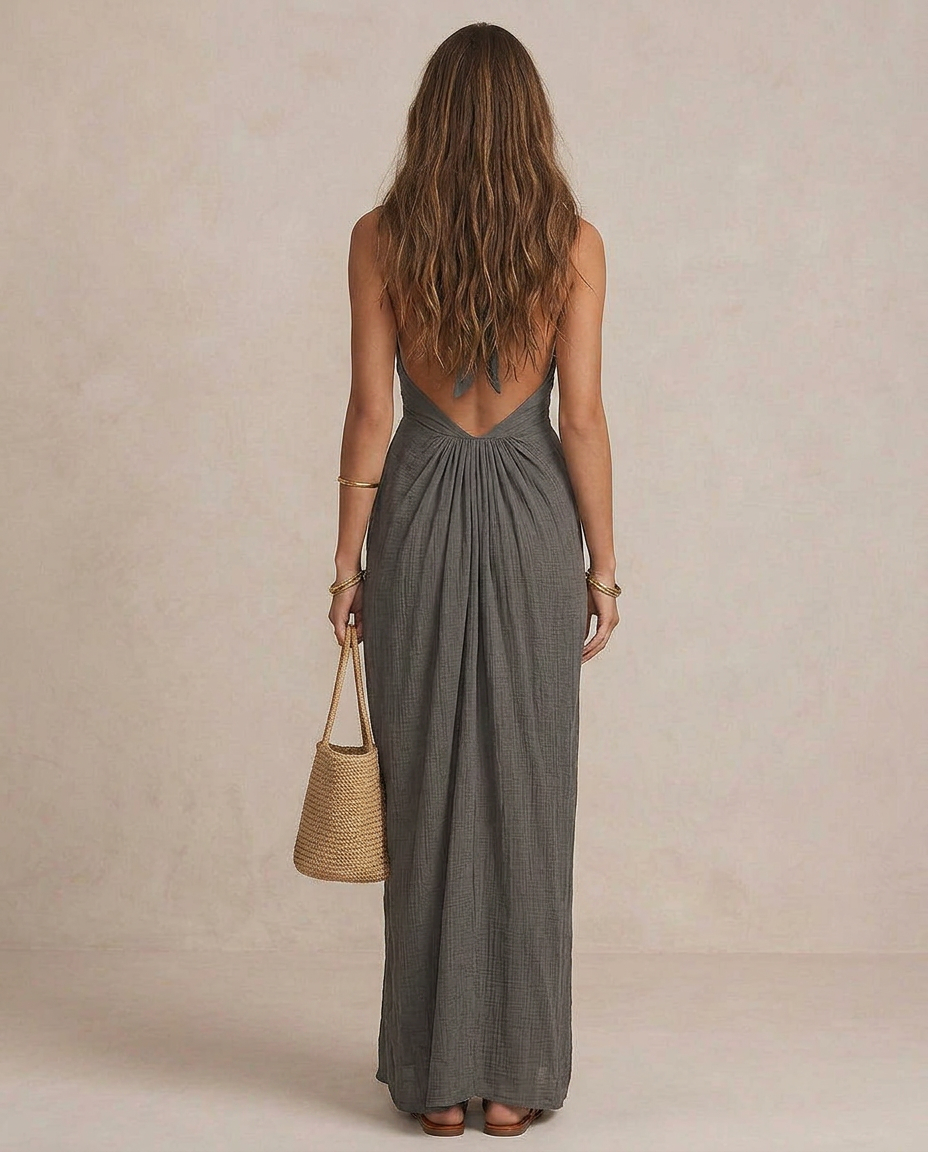 GIULIA | Draped Maxi Dress