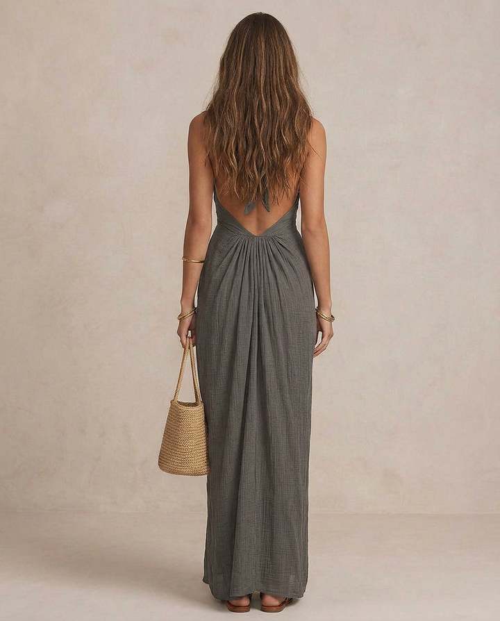 GIULIA | Draped Maxi Dress