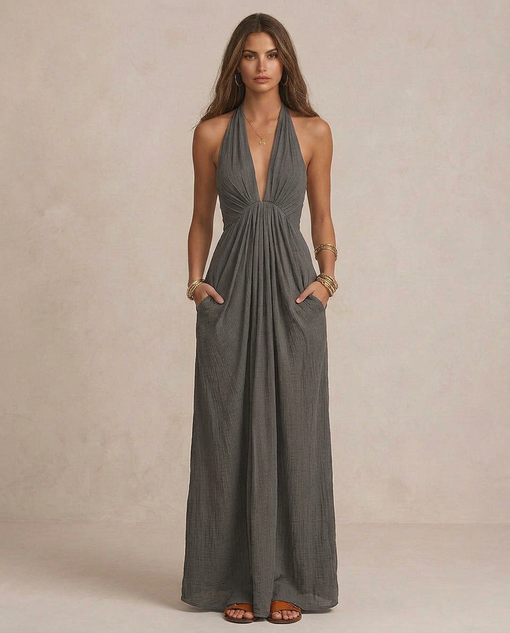 GIULIA | Draped Maxi Dress