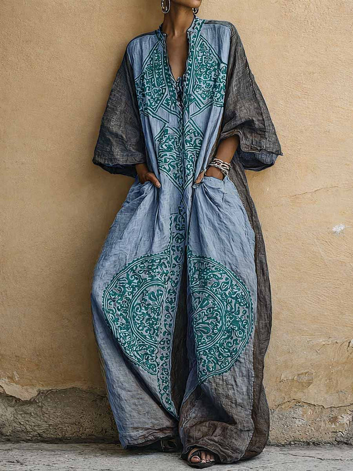Margaret | Vintage Print 3/4-sleeve