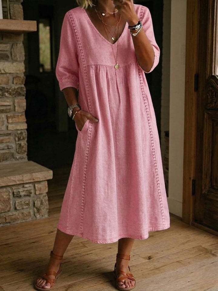 Aurélie | Loose Fit Dress with Lace