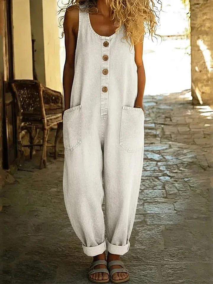 Saylor - Vintage Soft Denim-Look Overalls