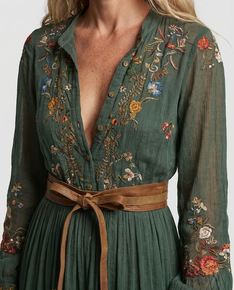 Jessica | Embroidered Bohemian Dress
