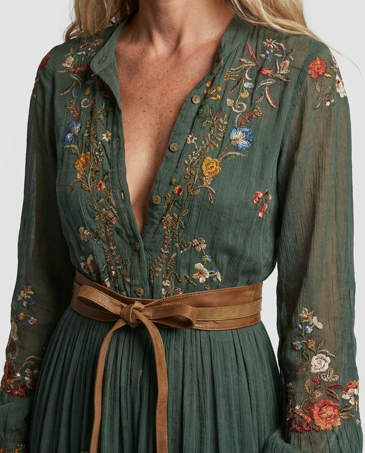 Jessica | Embroidered Bohemian Dress