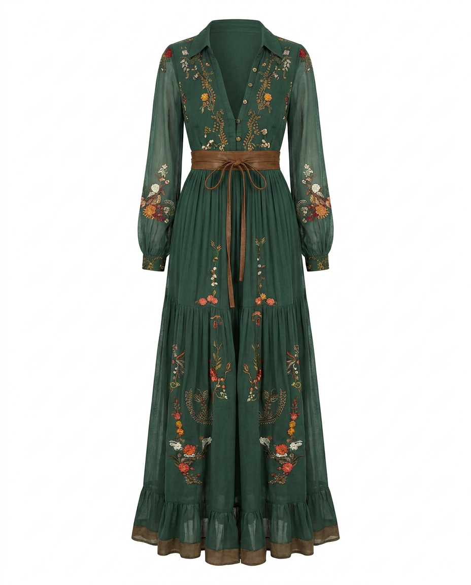 Jessica | Embroidered Bohemian Dress