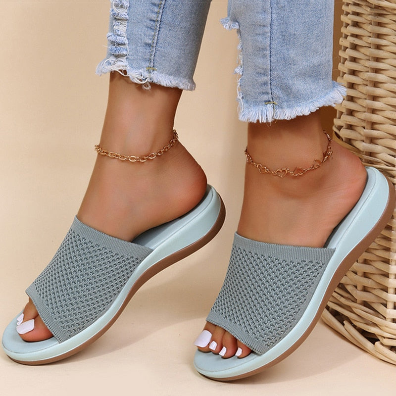 Penny | The Knit Slide Sandal